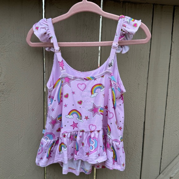 NWOT Posh Peanut Barbie Star Power Ruffled Tank - Picture 4 of 4